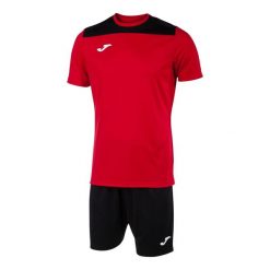 Zestaw koszulka i spodenki Joma Phoenix II. Czarne szorty dla chłopców Joma, bez wzorów, z dresówki, sportowe. Za 72.05 zł.