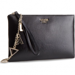 Torebka GUESS - HWVG71 85690 BLA. Czarne torebki do ręki damskie Guess, z aplikacjami, ze skóry ekologicznej. Za 369.00 zł.