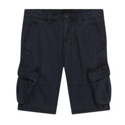 Spodenki cargo Superdry Core. Niebieskie szorty męskie Superdry., na lato, s, z aplikacjami, z bawełny, klasyczne. Za 294.05 zł.