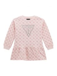 Guess Sukienka codzienna K5BK18 KAD74 Różowy Regular Fit. Czerwone sukienki dla dziewczynek Guess, z aplikacjami, z bawełny, bez ramiączek. Za 159.99 zł.