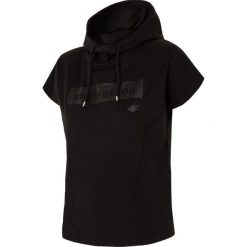 Bluza damska BLD001 - czarny. Czarne bluzy damskie 4f, na lato, bez wzorów, z bawełny, bez kaptura. W wyprzedaży za 29.99 zł.