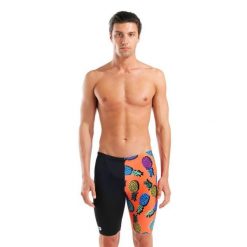 Kąpielówki męskie spodenki kąpielowe jammery na basen Arena Pineapples. Czarne kąpielówki męskie Arena, l, bez wzorów, do pływania. Za 219.99 zł.
