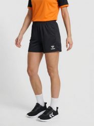 Szorty damskie Hummel Essential. Niebieskie szorty sportowe damskie Hummel, m, bez wzorów, z poliamidu, eleganckie, na fitness i siłownię. Za 124.00 zł.