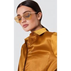 Le Specs Okulary przeciwsłoneczne Echo - Gold. Brązowe okulary przeciwsłoneczne damskie Le Specs. Za 283.95 zł.