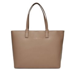 Torebka Tommy Hilfiger. Czarne torebki do ręki damskie Tommy Hilfiger, bez wzorów, klasyczne, bez dodatków. Za 269.99 zł.