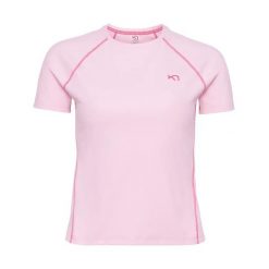 Damski jersey Kari Traa Linnea. Czerwone koszulki sportowe damskie Kari Traa, bez wzorów, z jersey, sportowe, bez kołnierzyka. Za 308.00 zł.