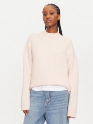 Calvin Klein Sweter J20J224636 Różowy Regular Fit. Czerwone swetry damskie Calvin Klein, xl, bez wzorów, z syntetyku, bez kołnierzyka, bez ramiączek, bez kaptura. Za 419.99 zł.