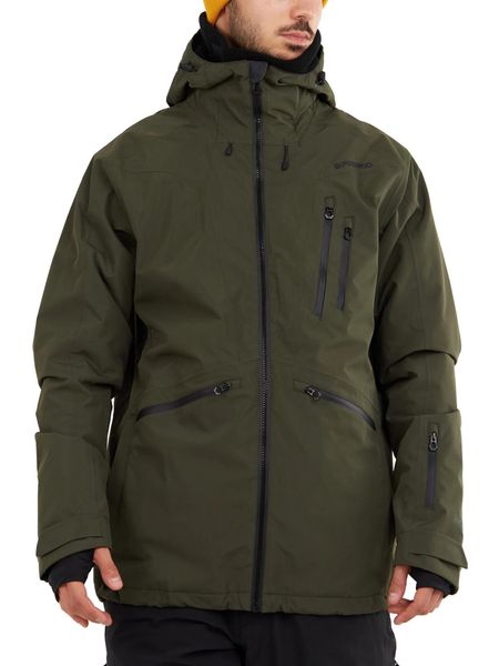 Płaska kurtka męska Fundango Rigel. Zielone kurtki męskie Fundango, na zimę, m, bez wzorów, z materiału, sportowe, bez kaptura. Za 599.00 zł.