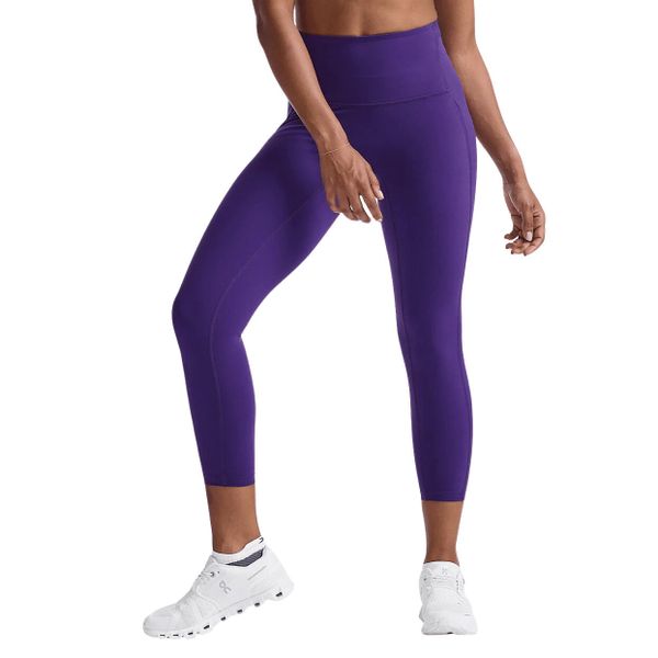 Damskie legginsy kompresyjne 7/8 z wysokim stanem 2XU Form Stash. Fioletowe legginsy damskie 2XU, bez wzorów. Za 578.00 zł.