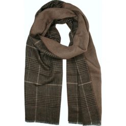 Szalik Miękki Ciemny Beżowy w Kratkę, Dwustronny, Męski V.Fraas -Cashmink. Brązowe szaliki męskie V. Fraas, bez wzorów, z materiału. Za 59.00 zł.