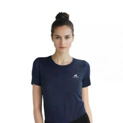 Damska koszulka trekkingowa z merynosów. Czarne t-shirty damskie FJORK MERINO, xl, bez wzorów, z materiału, klasyczne, bez kołnierzyka. Za 199.00 zł.