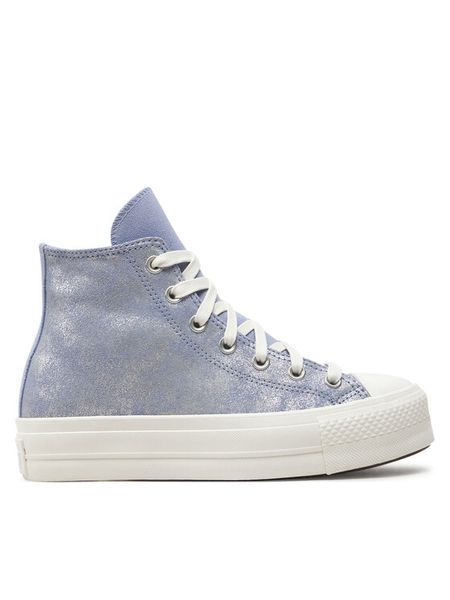 Converse Trampki Chuck Taylor All Star Lift Platform Suede Shimmer Hi A11549C Fioletowy. Fioletowe trampki i tenisówki damskie Converse, bez wzorów, ze skóry, retro, bez zapięcia. Za 299.99 zł.