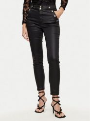 Morgan Spodnie z imitacji skóry 242-PARTY Czarny Slim Fit. Czarne spodnie materiałowe damskie Morgan, bez wzorów, z bawełny. Za 349.99 zł.