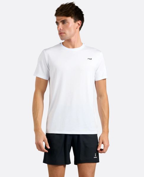 Męski T-shirt „Bamboo Tee” do tenisa/padla. Czarne t-shirty męskie NORDICDOTS, m, bez wzorów, z materiału, bez kołnierzyka. Za 172.00 zł.
