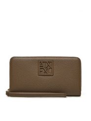 Armani Exchange Portfel XW000361 AF11902 U6252 Brązowy. Brązowe portfele damskie Armani Exchange, bez wzorów, z materiału. Za 279.99 zł.