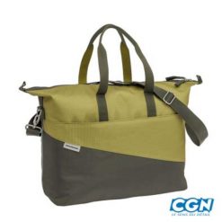 Torba biznesowa na rower Oslo Tendo, oliwkowa. Zielone torby na laptopa męskie NEW LOOXS, bez wzorów, z materiału. Za 362.95 zł.