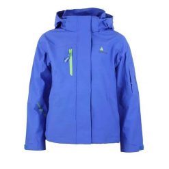 Parka dziewczęca Peak Mountain Galani. Niebieskie kurtki i płaszcze dla dziewczynek Peak Mountain, bez wzorów, długie, bez kaptura. Za 177.50 zł.