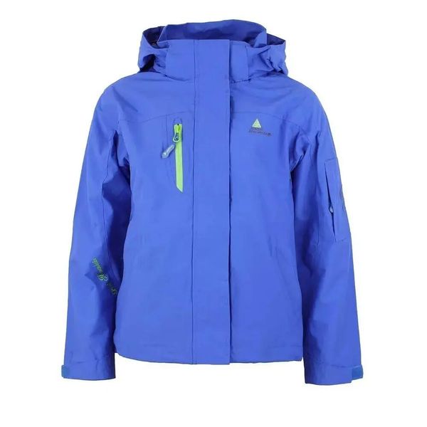 Parka dziewczęca Peak Mountain Galani. Niebieskie kurtki i płaszcze dla dziewczynek Peak Mountain, bez wzorów, długie, bez kaptura. Za 140.50 zł.