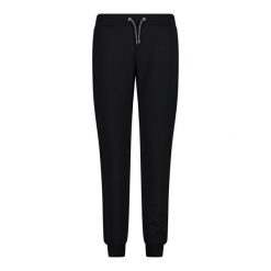 Spodnie bawełniane damskie CMP. Czarne spodnie sportowe damskie CMP, bez wzorów, z bawełny. Za 244.50 zł.