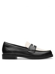 Clarks Mokasyny Straven Edge 26181270 Czarny. Czarne mokasyny damskie Clarks, ze skóry. Za 379.99 zł.