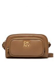 DKNY Torebka Philo Crossbody R42EKE53 Brązowy. Brązowe listonoszki damskie DKNY, bez wzorów, ze skóry, bez dodatków. Za 879.99 zł.
