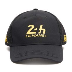 Czapka z daszkiem Kappa Esemy 24H Le Mans. Czarne czapki i kapelusze męskie Kappa, bez wzorów, z bawełny, sportowe. Za 188.50 zł.