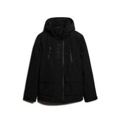 Kurtka wodoodporna Superdry Ultimate. Czarne kurtki męskie Superdry., xl, bez wzorów, z gumy, eleganckie, bez kaptura. Za 650.30 zł.