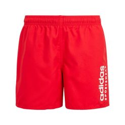 Szorty do pływania dla dzieci adidas Sportswear Essentials Logo CLX. Białe spodenki dla dziewczynek Adidas, bez wzorów, z materiału, klasyczne. Za 129.00 zł.