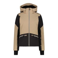 Kurtka narciarska damska CMP 34W4426. Brązowe kurtki damskie CMP, bez wzorów, z elastanu, z kapturem. Za 1,299.00 zł.