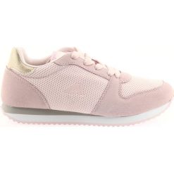 Buty sportowe Lt.pink American Club FH10. Czerwone obuwie sportowe damskie American CLUB, bez wzorów, z syntetyku, trekkingowe, Adidas Advantage. W wyprzedaży za 99.00 zł.