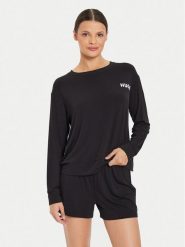 Hugo Koszulka piżamowa Unite 50490706 Czarny Relaxed Fit. Czarne piżamy damskie Hugo, s, bez wzorów, z wiskozy, bez ramiączek. Za 139.99 zł.