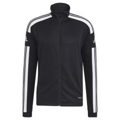 Bluza treningowa męska adidas Squadra 21 Training. Białe kurtki sportowe męskie Adidas, m, bez wzorów, z poliesteru, do piłki nożnej. Za 126.20 zł.