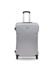Semi Line Walizka duża T5797-3 Srebrny. Szare walizki męskie Semi-line, bez wzorów, z tworzywa sztucznego, duże. Za 259.99 zł.