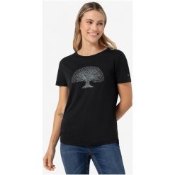 Koszulka z krótkim rękawkiem damska SUPER.NATURAL Tree Of Knowledge Tee. Czarne koszulki sportowe damskie super.natural, l, bez wzorów, bez kołnierzyka, bez ramiączek. Za 249.99 zł.