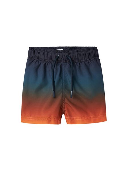 NAME IT Szorty kąpielowe Zoccas 13239800 Granatowy Regular Fit. Niebieskie kąpielówki dla chłopców Name it, bez wzorów, z syntetyku. Za 99.99 zł.