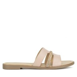 Klapki Lasocki. Czerwone klapki damskie Lasocki, bez wzorów, bez obcasa. Za 139.99 zł.