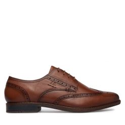 Półbuty Josef Seibel. Brązowe półbuty na co dzień męskie Josef Seibel, wizytowe, bez zapięcia. Za 439.99 zł.