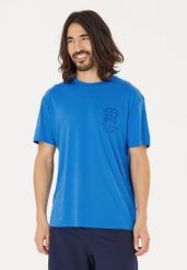 Koszulka męska Whistler Tergo. Niebieskie koszulki sportowe męskie Whistler, m, bez wzorów, z elastanu, bez kołnierzyka, bez ramiączek, na fitness i siłownię. Za 66.99 zł.