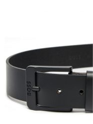 Boss Pasek Męski Jemio-B 50522574 Czarny. Czarne paski damskie Boss, bez wzorów, ze skóry. Za 239.99 zł.