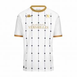 Koszulka wyjazdowa FC Versailles 78 Kombat 2024/25. Białe koszulki sportowe męskie Kappa, m, bez wzorów, z jersey, bez kołnierzyka, bez ramiączek, outdoorowe. Za 398.00 zł.