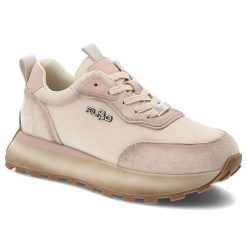 Sneakersy damskie Filippo, skóra naturalna i zamszowa wstawki sznurowany fason gruba amortyzująca podeszwa bieżnikowana podeszwa, beżowe, DP7754/26. Brązowe półbuty damskie Filippo, bez wzorów, ze skóry, bez obcasa, bez zapięcia. Za 209.00 zł.