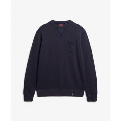 Bluza Superdry The Merchant Store. Niebieskie bluzy męskie Superdry., m, bez wzorów, z dresówki, bez kaptura. Za 316.15 zł.