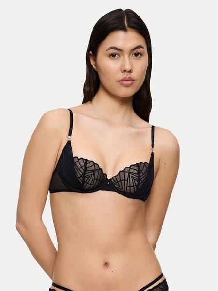 Triumph Biustonosz balkonetka That Night In Vegas 10224863 Czarny. Czarne biustonosze Triumph, bez wzorów, z syntetyku. Za 99.99 zł.