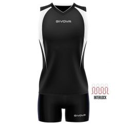 Givova Kit Volley Spike XL - Damski. Czerwone koszulki sportowe damskie Givova, xl, bez wzorów, bez kołnierzyka, bez ramiączek, na fitness i siłownię. Za 249.99 zł.