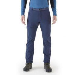 Spodnie softshellowe męskie Rab Incline AS Pants. Niebieskie spodnie materiałowe męskie RAB, m, bez wzorów. Za 474.99 zł.