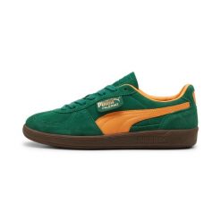 Trenerzy Puma Palermo. Zielone obuwie sportowe damskie Puma, bez wzorów, trekkingowe. Za 243.99 zł.