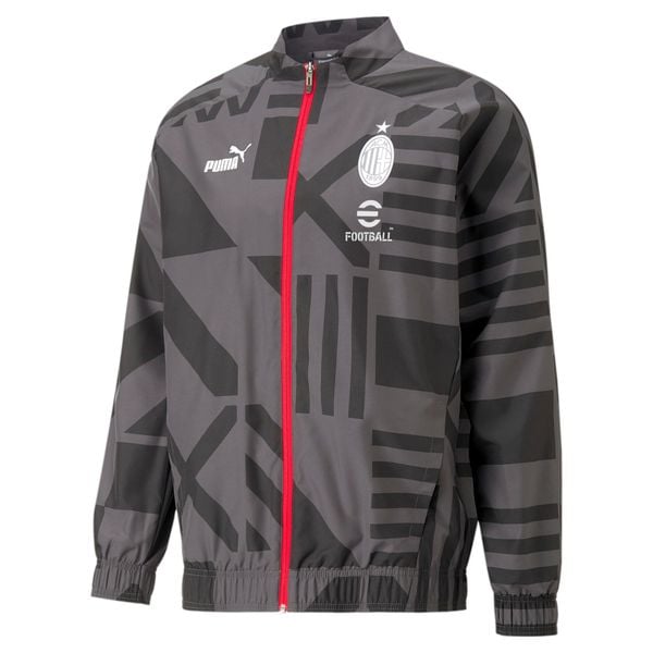 Kurtka przedmeczowa ac milan. Czarne kurtki męskie Puma, xs, z aplikacjami, z materiału, bez kaptura. Za 334.05 zł.