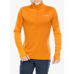 Bluza polarowa męska Vaude Livigno Halfzip II. Brązowe bluzki z długim rękawem męskie Vaude, m, bez wzorów, z polaru, bez kaptura, narciarskie. Za 209.99 zł.