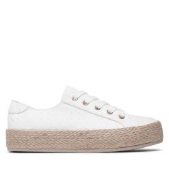Espadryle Jenny Fairy. Białe espadryle damskie Jenny Fairy, bez wzorów, bez obcasa, bez zapięcia. Za 99.99 zł.