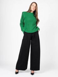 Silvian Heach Sweter | PGA22137LU | Kobieta | Zielony. Zielone swetry damskie Silvian Heach, xs, bez wzorów, z bawełny, bez kołnierzyka, bez ramiączek, bez kaptura. W wyprzedaży za 199.00 zł.